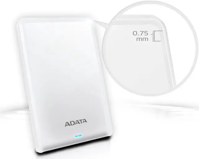 Alt view image 2 of 9 - ADATA HV620S 1 TB White External Hard Drive - USB 3.1 (AHV620S-1TU3-CWH)