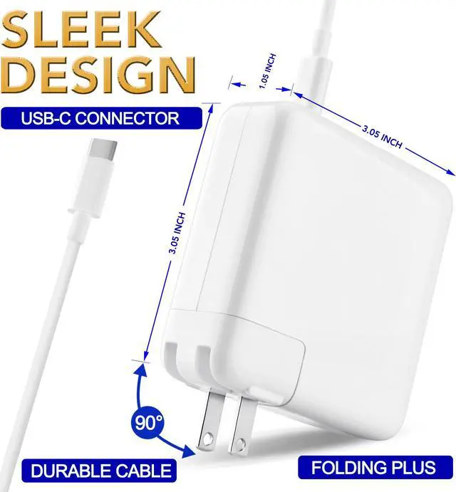 Alt view image 5 of 7 - 96W USB-C Power Adapter for A2166 with USB-C Cable - VGC