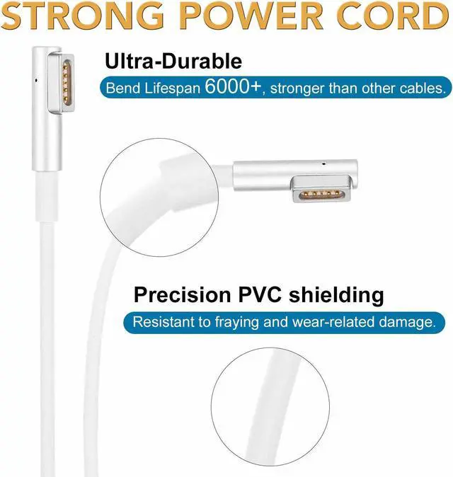 Alt view image 4 of 7 - NEW 60W AC Power Adapter Charger for 2007 2008 2009 2010 2011 Apple Macbook Pro 13" A1278 2009-2011 L-Tip (ZA-APPLE-60W)