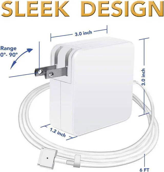 Alt view image 4 of 7 - 85W AC Power Adapter Charger for 2013 2014 2015 Apple Macbook Pro Retina 15" (After Mid 2012 Models) Laptop Power Supply Charger Cord Plug (ZA-APPLE-85W-MS2)