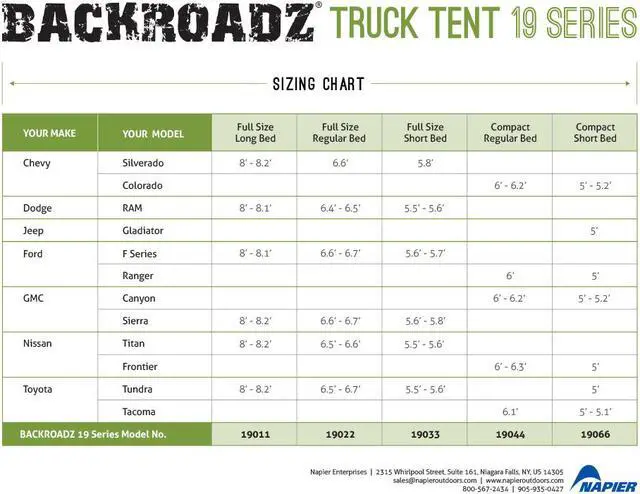 Alt view image 6 of 18 - Napier Backroadz Truck Tent Full Size Bed Grey/Green