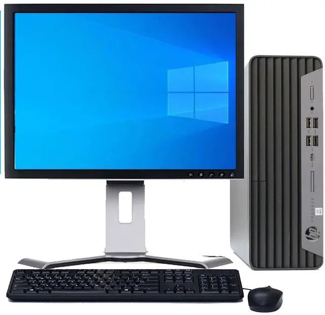 Main image of HP ProDesk G5 Desktop PC | Windows 11 | Intel i7 9th gen Processor | 8GB RAM | 128GB SSD | 17" LCD