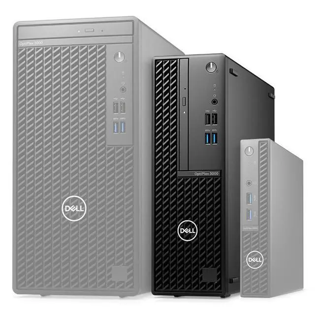 Alt view image 3 of 5 - Dell 3000 SFF Windows 11 Pro Desktop Computer | Hexa Core i5-12500 CPU | 16GB RAM | 128GB SSD | Dual 22" LCD's | Home or Office PC