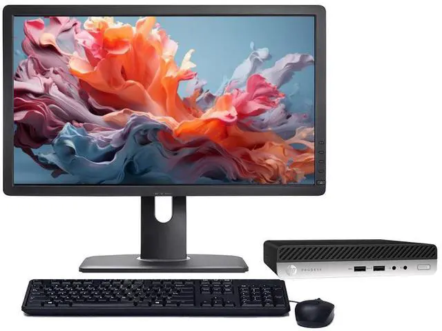 Main image of HP ProDesk G5 Micro PC | Windows 11 Pro | Intel i5 9th gen Processor | 8GB RAM | 256GB SSD | 22" LCD