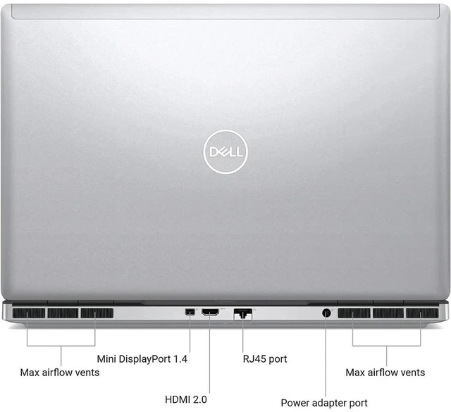 Alt view image 5 of 5 - Dell Precision 7560 15.6" PC Windows 11 Laptop | Intel Core Xeon W-11855M gen | 32GB RAM | 1TB SSD