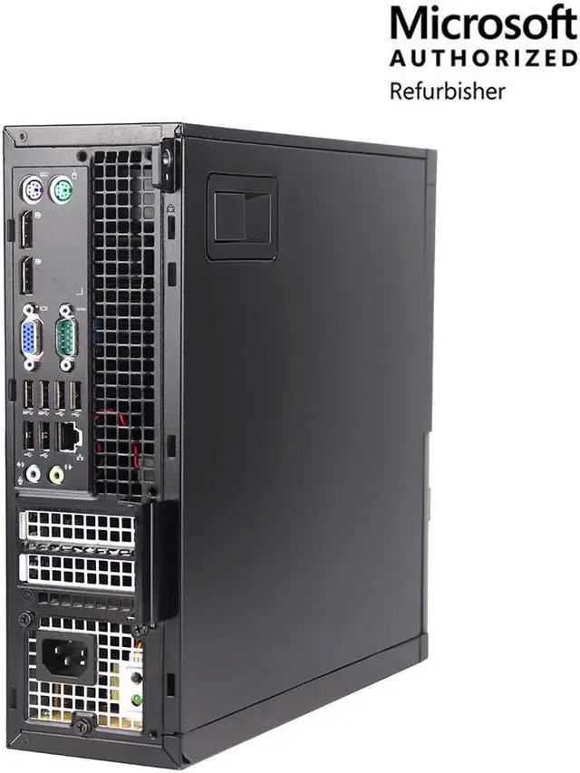 Alt view image 6 of 7 - Dell Desktop Work from Home Computer PC SFF 7020 Intel i5-4590 (3.2GHz) 8GB RAM 500GB HDD Windows 10 Professional 22" LCD Monitor With Keyboard and Mouse DVD WIFI