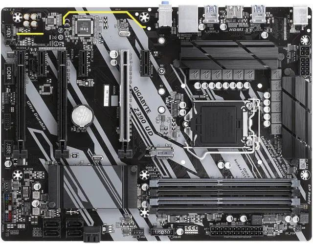 Alt view image 4 of 5 - Gigabyte Z390 UD Intel Z390 1151 LGA ATX M.2 Desktop Motherboard A