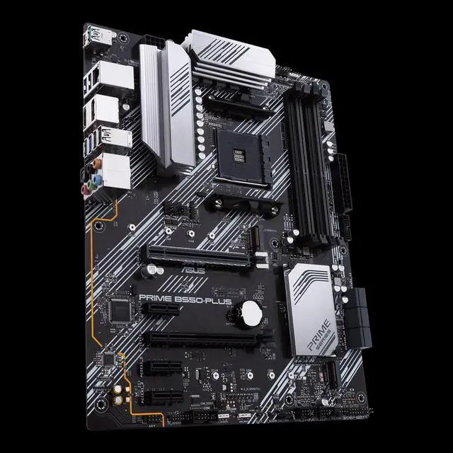 Alt view image 2 of 4 - ASUS PRIME B550-PLUS AMD Socket B550 AM4 ATX M.2 Desktop Motherboard A