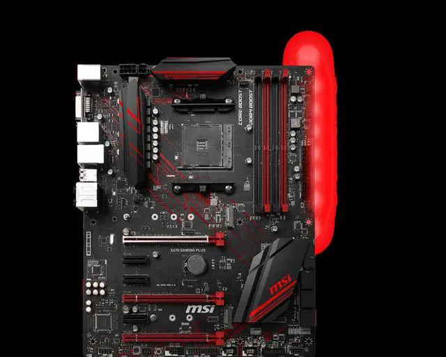 Alt view image 8 of 11 - MSI PERFORMANCE GAMING X470 GAMING PLUS AM4 AMD X470 SATA 6Gb/s USB 3.1 HDMI ATX AMD Motherboard