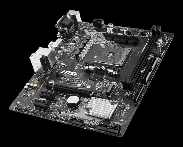 Alt view image 2 of 4 - MSI B450M PRO-M2 MAX AMD B450 Socket AM4 DDR4 32GB Micro ATX Motherboard