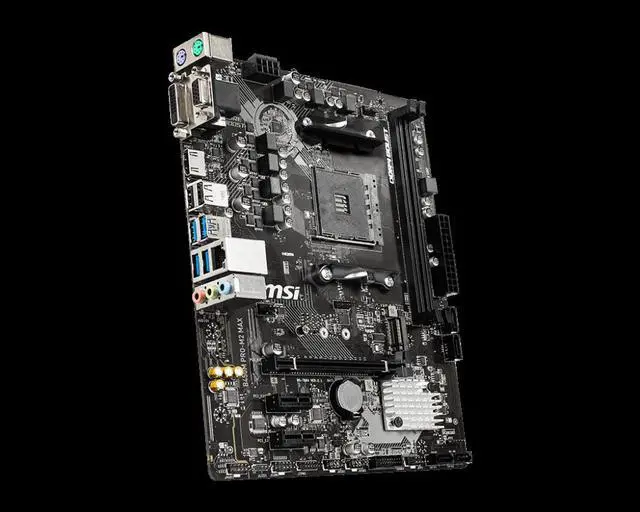 Alt view image 3 of 4 - MSI B450M PRO-M2 MAX AMD B450 Socket AM4 DDR4 32GB Micro ATX Motherboard