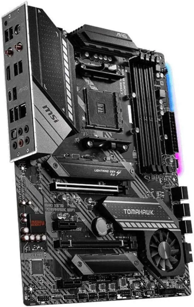 Alt view image 2 of 2 - MSI MAG X570 TOMAHAWK WIFI AMD Socket X570 AM4 ATX M.2 Desktop Motherboard A