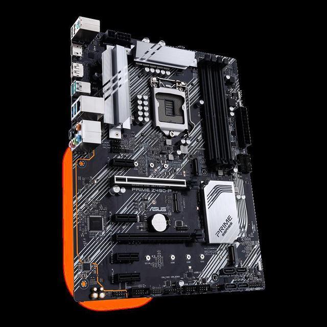 Alt view image 2 of 6 - ASUS PRIME Z490-P Intel LGA 1200 Z490 1200 ATX M.2 Desktop Motherboard