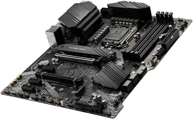 Alt view image 4 of 5 - MSI Z490-A PRO Intel Z490 1200 LGA ATX M.2 Desktop Motherboard B