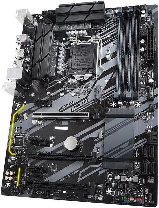 Alt view image 2 of 4 - Gigabyte Z390 UD Intel Z390 1151 LGA ATX M.2 Desktop Motherboard A
