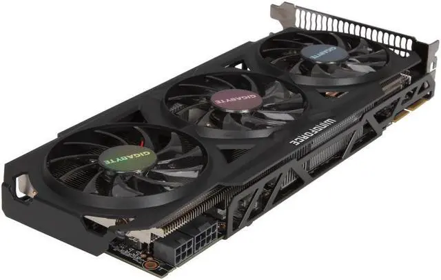 Alt view image 4 of 5 - Gigabyte Radeon R9 280X WINDFORCE 3X 3GB GDDR5 GV-R928XOC-3GD Video Graphic Card GPU