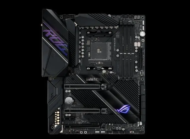 Main image of ASUS ROG CROSSHAIR VIII DARK HERO AMD Socket AM4 ATX M.2 Desktop Motherboard B