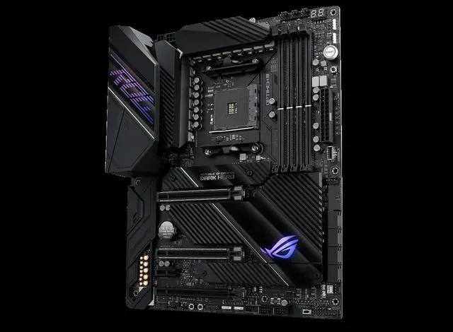 Alt view image 3 of 5 - ASUS ROG CROSSHAIR VIII DARK HERO AMD Socket AM4 ATX M.2 Desktop Motherboard B
