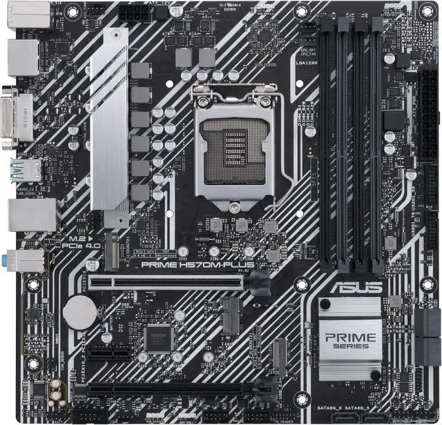 Main image of ASUS PRIME H570M-PLUS/CSM Intel H570 1200 LGA MicroATX M.2 Desktop Motherboard B