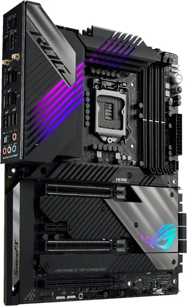 Alt view image 4 of 6 - ASUS ROG MAXIMUS XIII HERO Intel Z590 1200 LGA ATX M.2 Desktop Motherboard A