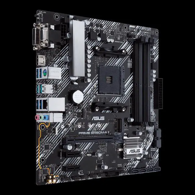 Alt view image 2 of 5 - ASUS PRIME B450M-A II AMD Socket B450 AM4 MicroATX M.2 Desktop Motherboard A