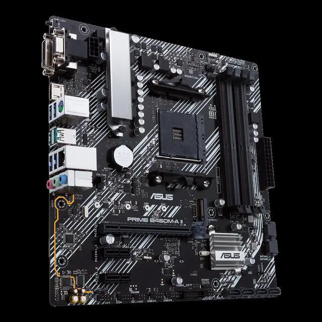 Alt view image 4 of 5 - ASUS PRIME B450M-A II AMD Socket B450 AM4 MicroATX M.2 Desktop Motherboard A