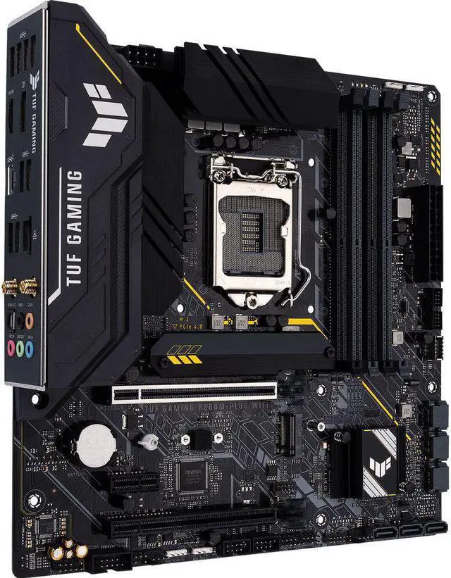 Alt view image 2 of 6 - ASUS TUF GAMING B560M-PLUS WIFI Intel B560 1200 LGA MicroATX Desktop Motherboard