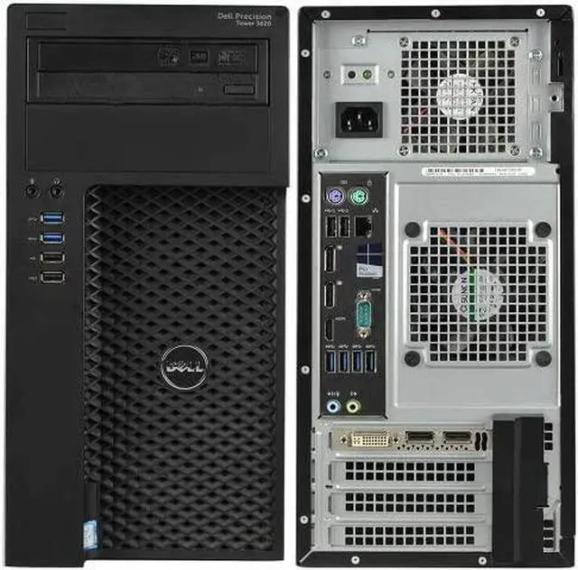 Alt view image 3 of 3 - Dell Precision 3620 i5-6500 8GB RAM 256 GB SSD Tower Desktop PC