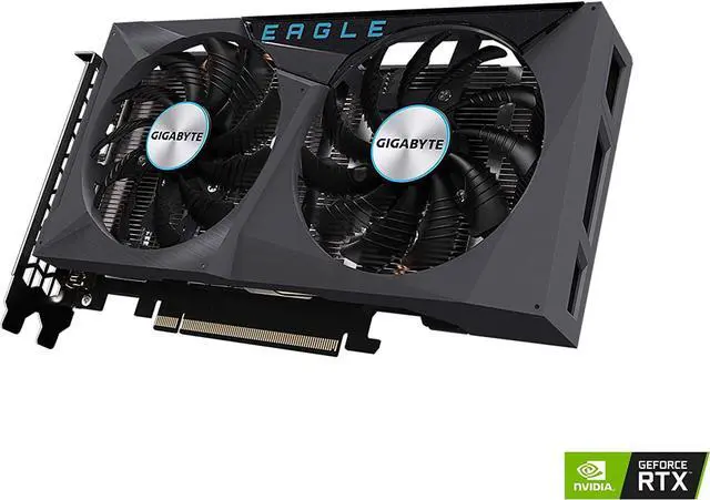 Alt view image 2 of 5 - GIGABYTE GeForce RTX 3050 Eagle OC 8GB GDDR6 GV-N3050EAGLE OC-8GD Video Graphic Card GPU