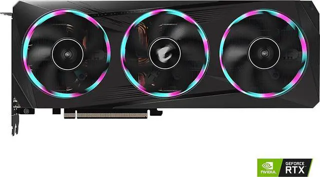 Alt view image 2 of 4 - GIGABYTE GeForce RTX 3060 Ti AORUS 8GB GDDR6 GV-N306TAORUS E-8GD Video Graphic Card GPU