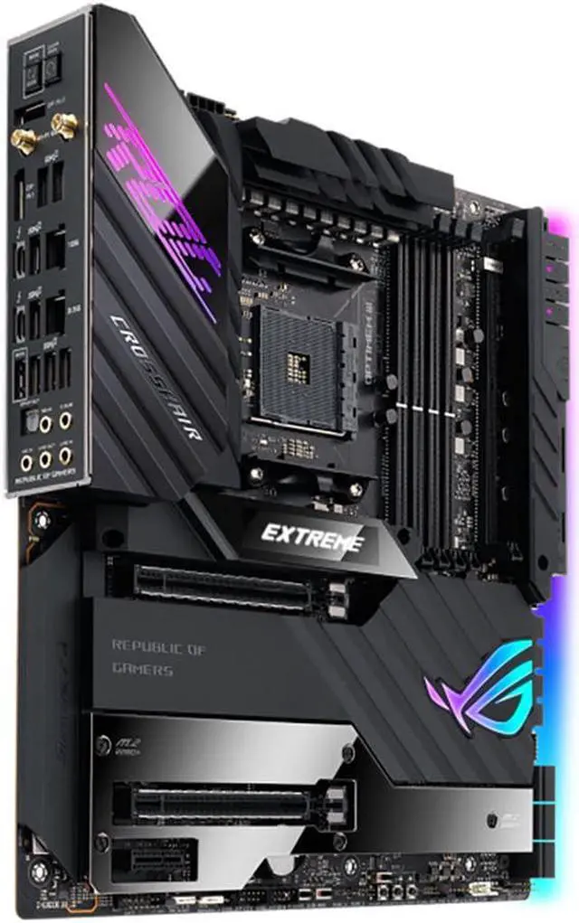 Alt view image 2 of 3 - ASUS ROG CROSSHAIR VIII EXTREME AMD Socket AMD X570 Extended ATX M.2 Desktop Motherboard A
