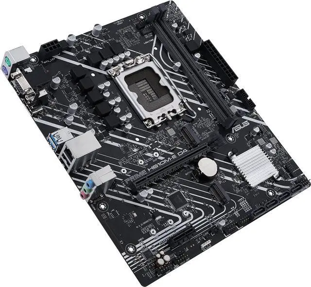 Alt view image 2 of 3 - ASUS PRIME H610M-E D4 LGA 1700 Intel H610 MicroATX M.2 Desktop Motherboard B