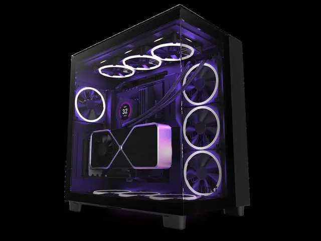 Main image of NZXT H9 Elite CM-H91EB-01 Black ATX Mid Tower Desktop Computer Case (CM-H91EB-01)