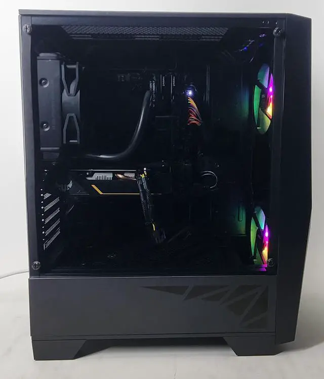 Alt view image 2 of 6 - Gaming PC - Ryzen 5 5600X 4.6GHz - GeForce GTX 1660 Ti 6GB - 16GB DDR4 RAM - 512 GB NVME M.2 SSD (Solid State Drive) - 550W 80+ Bronze PSU - Wi-Fi - Desktop Computer