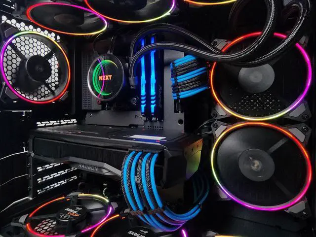 Alt view image 5 of 6 - Gaming PC - i7-12700KF 5GHz - AMD RX 7900 XT 20GB - 32GB DDR4 RAM - 1 TB NVME M.2 SSD (Solid State Drive) - 750W 80+ Gold PSU - Wi-Fi - Desktop Computer