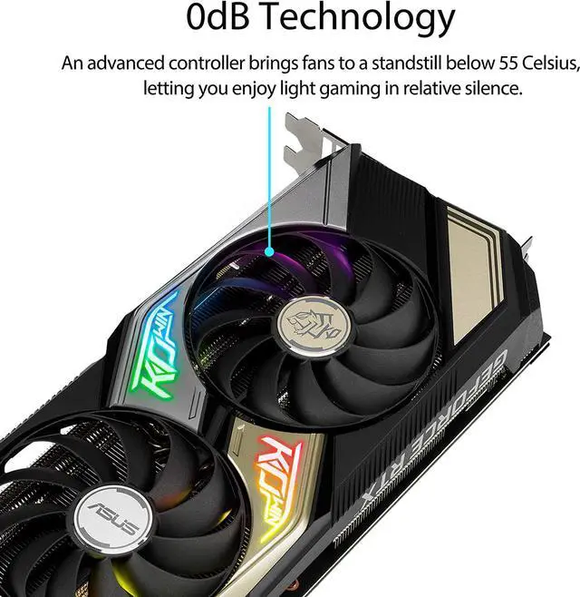 Alt view image 2 of 5 - ASUS GeForce RTX 3070 KO OC 8GB GDDR6 KO-RTX3070-O8G-GAMING Video Graphic Card GPU