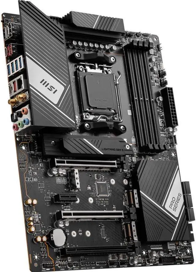 Alt view image 2 of 3 - MSI Pro X670-P Wifi AMD Socket AM5 AMD X670 ATX M.2 Desktop Motherboard A