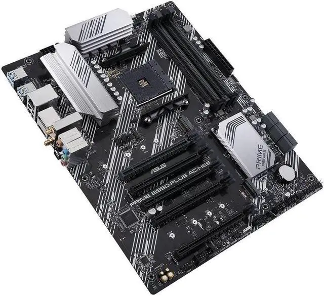 Alt view image 3 of 8 - ASUS ASUS PRIME B550-PLUS AC-HES AMD Socket AM4 AMD B550 ATX M.2 Desktop Motherboard A