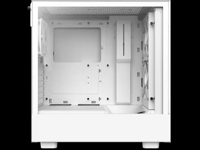 Alt view image 2 of 4 - NZXT H5 Flow RGB CC-H51FW-R1 White ATX Mid Tower RGB Desktop Computer Case (CC-H51FW-R1)