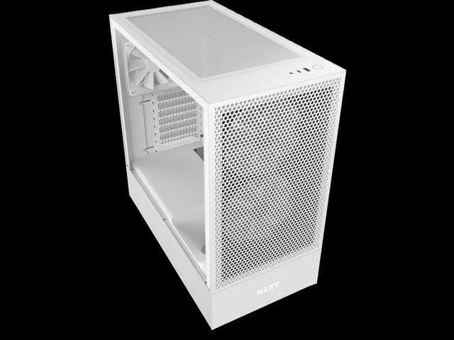 Alt view image 3 of 4 - NZXT H5 Flow RGB CC-H51FW-R1 White ATX Mid Tower RGB Desktop Computer Case (CC-H51FW-R1)