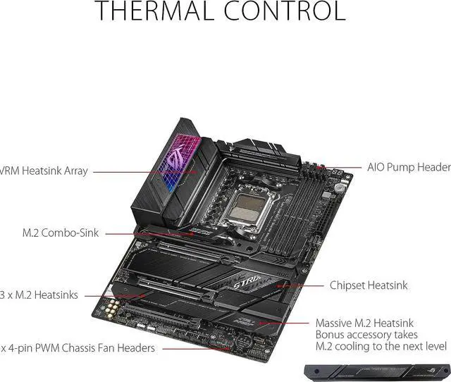 Alt view image 2 of 4 - ASUS ROG STRIX X670E-E GAMING WIFI AMD AM5 X670 ATX M.2 Desktop Motherboard A