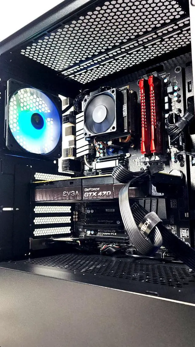 Alt view image 6 of 6 - Gaming PC Phenom II X6 1090T 16GB RAM 512GB SSD GTX 470 3GB Windows 11 Computer