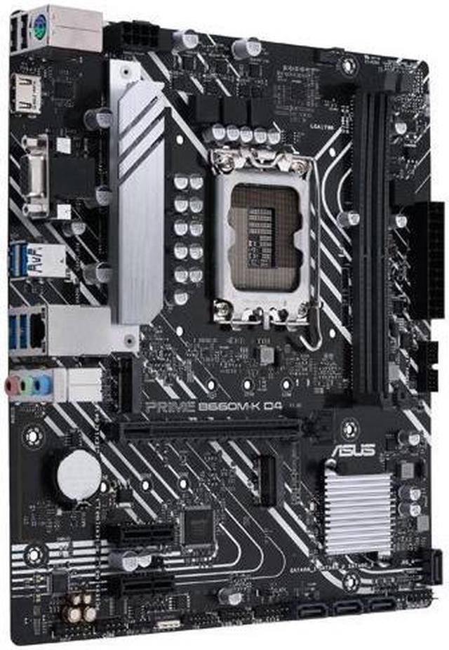 ASUS PRIME B660M-K D4 Intel LGA 1700 B660 MicroATX M.2 Desktop Motherboard B