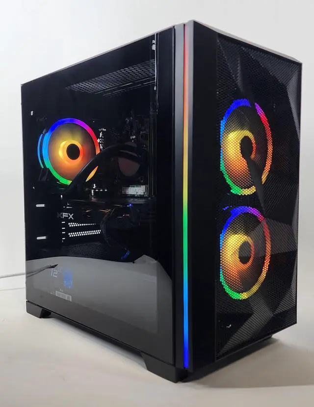 Main image of Gaming PC i7-7700 16GB RAM 512GB SSD RX 580 8GB Windows 11 Computer