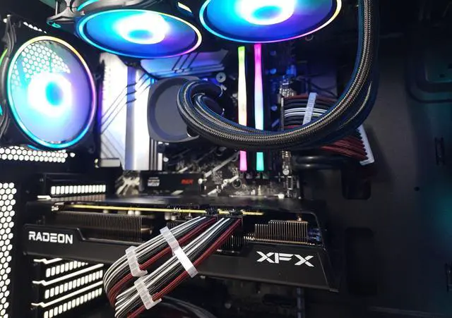 Alt view image 5 of 6 - Gaming PC i7-13700KF 32GB RAM 1TB SSD RX 7600 XT 16GB Windows 11 Computer