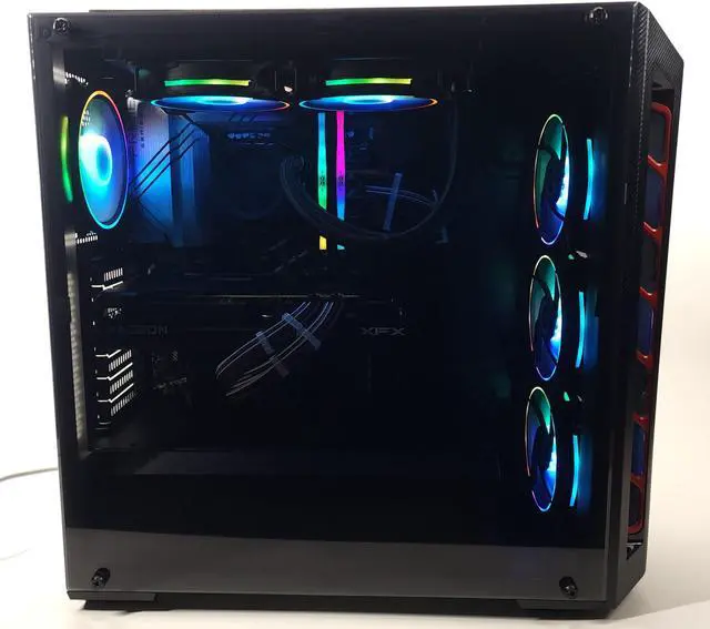 Alt view image 6 of 6 - Gaming PC i7-13700KF 32GB RAM 1TB SSD RX 7600 XT 16GB Windows 11 Computer