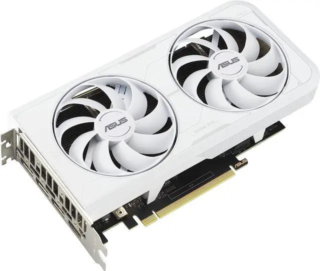 Alt view image 2 of 4 - ASUS GeForce RTX 3060 Ti 8GB White OC GDDR6 Video Graphics Card GPU