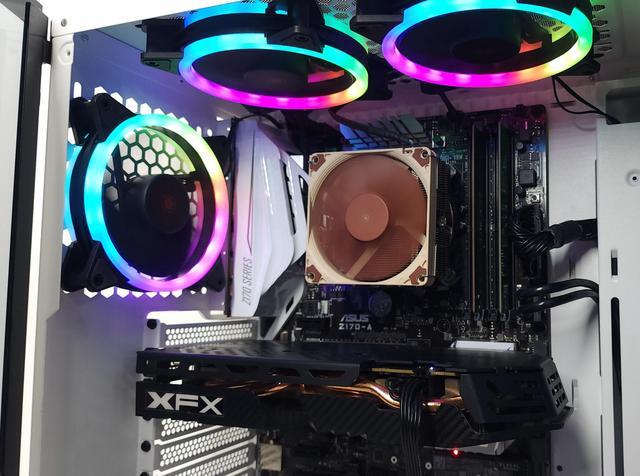 Alt view image 5 of 6 - Gaming PC i7-6700K 16GB RAM 512GB SSD RX 580 8GB Windows 11 Computer
