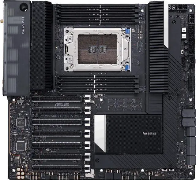 Main image of ASUS PRO WS WRX80E-SAGE SE WIFI II AMD sWRX8 WRX80 EATX Desktop Motherboard A