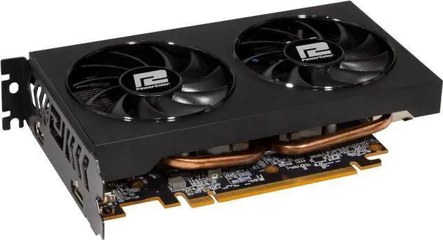 Alt view image 2 of 4 - PowerColor Radeon RX 6500 XT Fighter 4GB GDDR6 AXRX 6500XT 4GBD6-DH-OC Video Graphic Card GPU